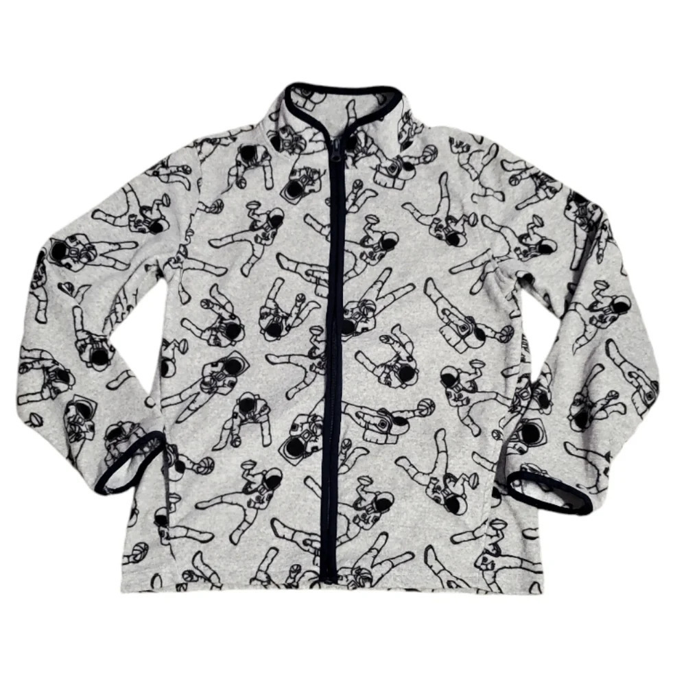 OshKosh B'gosh Boy's Fleece Space Sports Jacket Sweatshirt 12